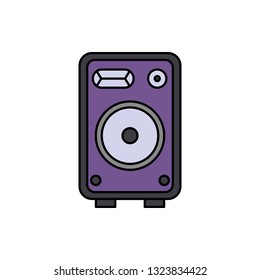 Monitor, speaker, music icon. Element of color music studio equipment icon. Premium quality graphic design icon. Signs and symbols collection icon