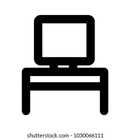 monitor table wood