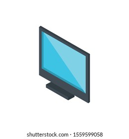 monitor technology hardware device computer vector illustration isometric