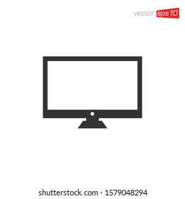 Monitor or Television Icon Design Vector