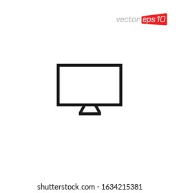 Monitor Television Icon Design Vector