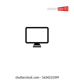 Monitor Television Icon Design Vector