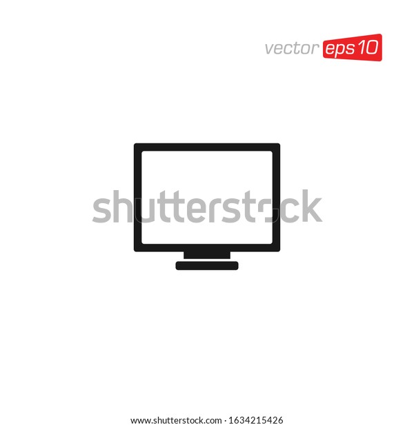 Monitor Television Icon\
Design Vector