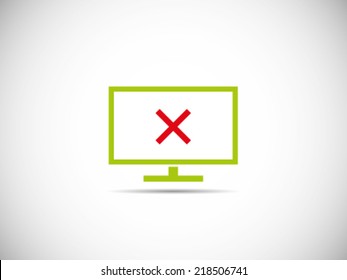 Monitor TV Damaged