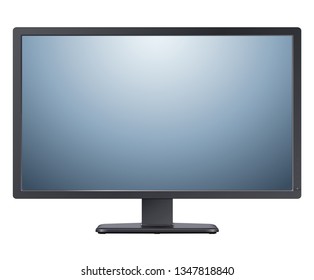 Monitor TV isolated, vector illustration.