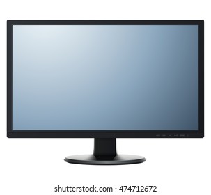 Monitor TV isolated, vector illustration.