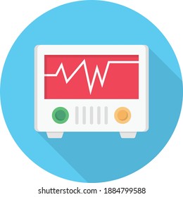 monitor vector colour flat icon
