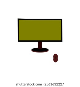 Monitor vector, computer vector , display vector, illustration design  image
