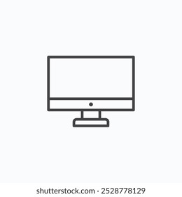 Ícone plano de vetor de monitor set.eps