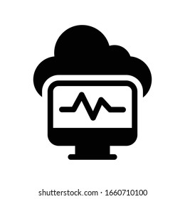 icono de color de glifo de monitor 