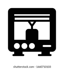 monitor vector glyph color icon 