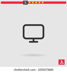 monitor vector icon