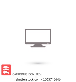 Monitor  vector icon