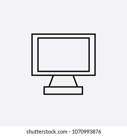 Monitor vector icon