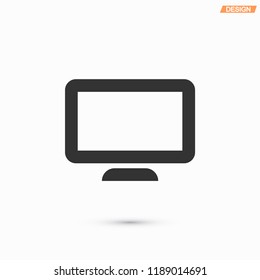 Monitor Vector Icon Stock Vector (Royalty Free) 1196716210