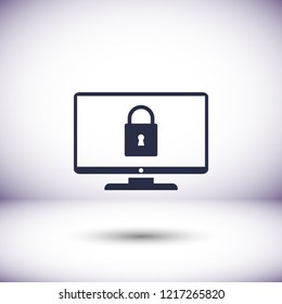 Monitor  vector icon