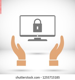 Monitor  vector icon