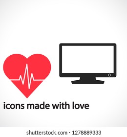 Monitor  vector icon