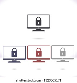 Monitor  vector icon