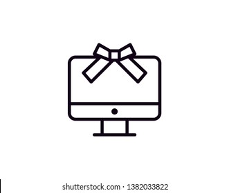 Monitor vector icon - Vector 
