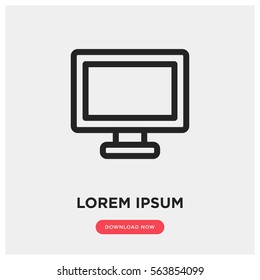 Monitor vector icon