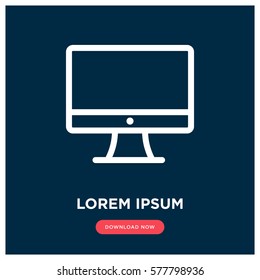 Monitor vector icon