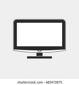 Monitor vector icon.