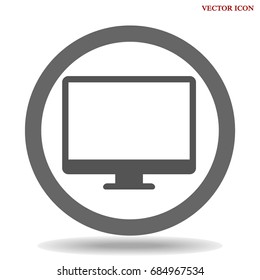 Monitor vector icon