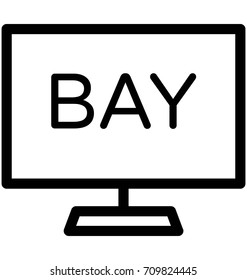 Monitor Vector Icon
