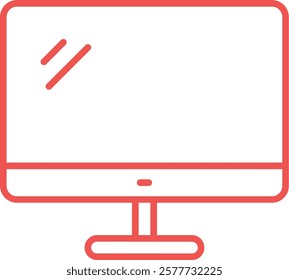 Monitor vector icon. Can be used for printing, mobile and web applications.