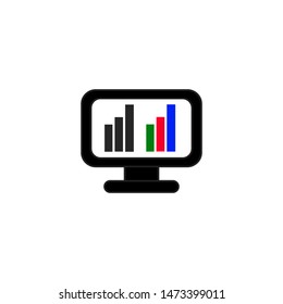 
monitor vector icon. cute monitor icon
