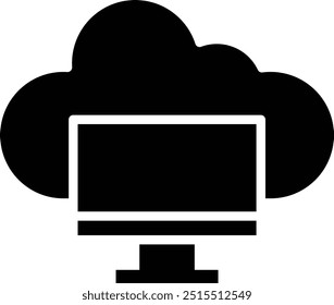 Ilustración de diseño de icono de Vector de monitor