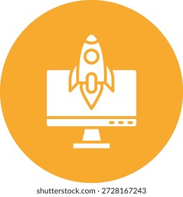 Monitor Vector Icon Design Illustration