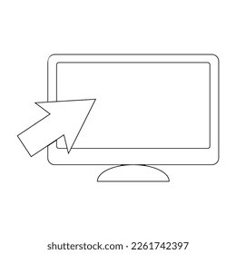 monitor vector icon illustration design