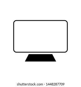 monitor vector icon. Monitor illustration symbol. 