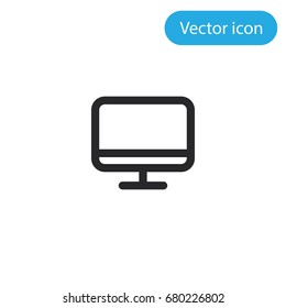 Monitor vector icon, illustration symbol