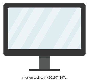 Icono del Vector del monitor aislado en el fondo blanco.