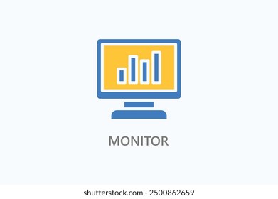 Monitor Vector Icon Or Logo Illustration Vector Icon Or Logo Illustration