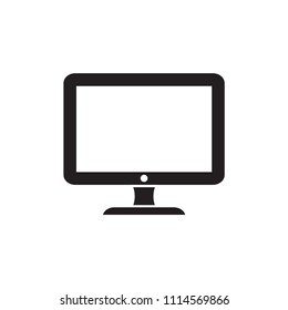 monitor vector icon logo template