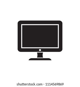 monitor vector icon logo template