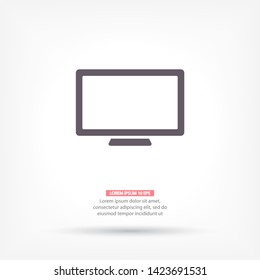 Monitor Vector icon . Lorem Ipsum Illustration design