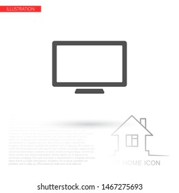 Monitor Vector icon . Lorem Ipsum Illustration design