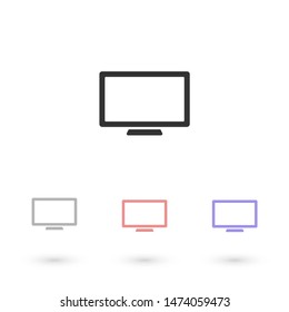 Monitor Vector icon . Lorem Ipsum Illustration design