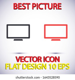 Monitor Vector icon . Lorem Ipsum Illustration design