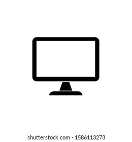 monitor vector icon on a white background