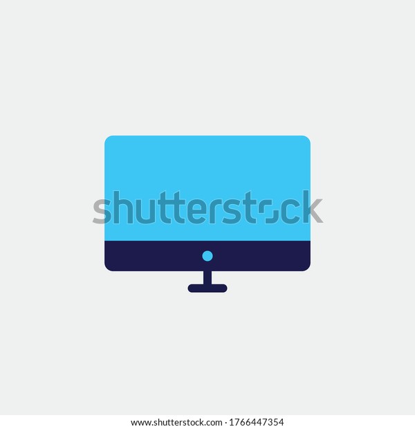 monitor vector\
icon screen for desktop\
computer