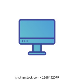 Monitor vector icon sign symbol