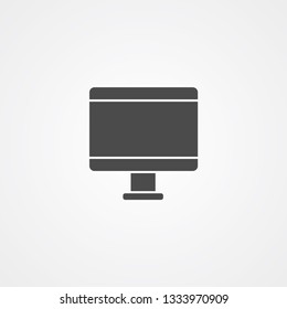 Monitor vector icon sign symbol