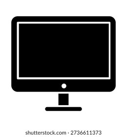 Monitor vector icon. TV Illustration sign. Televisor case symbol. Display logo.