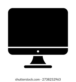 Monitor vector icon. TV Illustration sign. Televisor case symbol. Display logo.